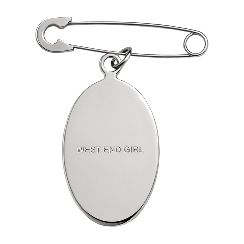 West End Girl Safety Pin Brooch